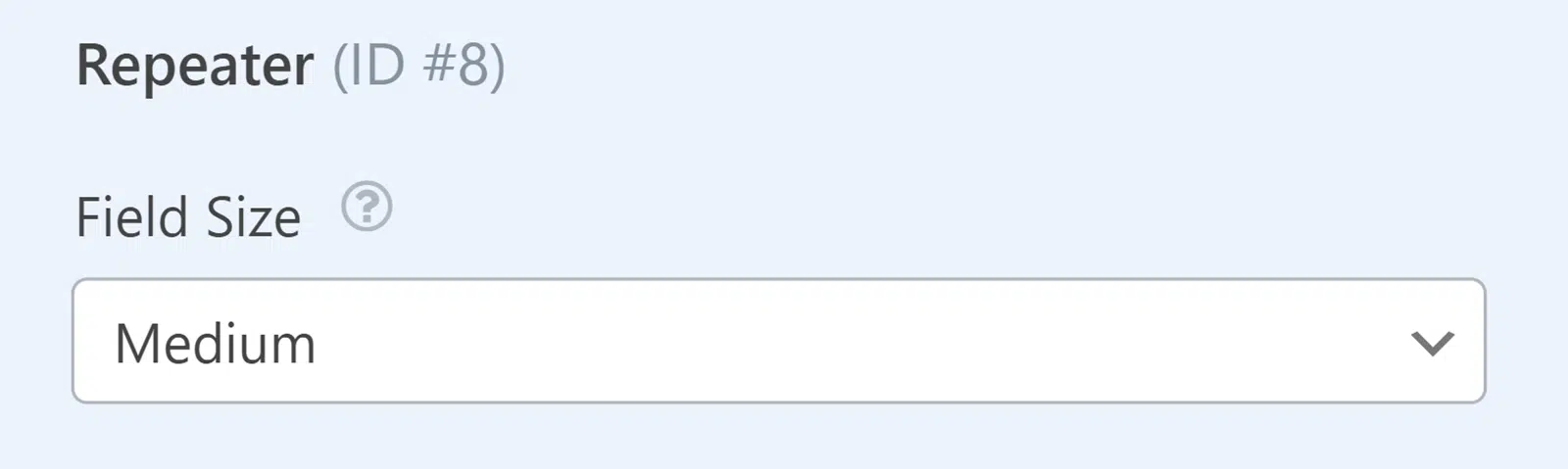 repeater-field-size - WPForms Field Size option