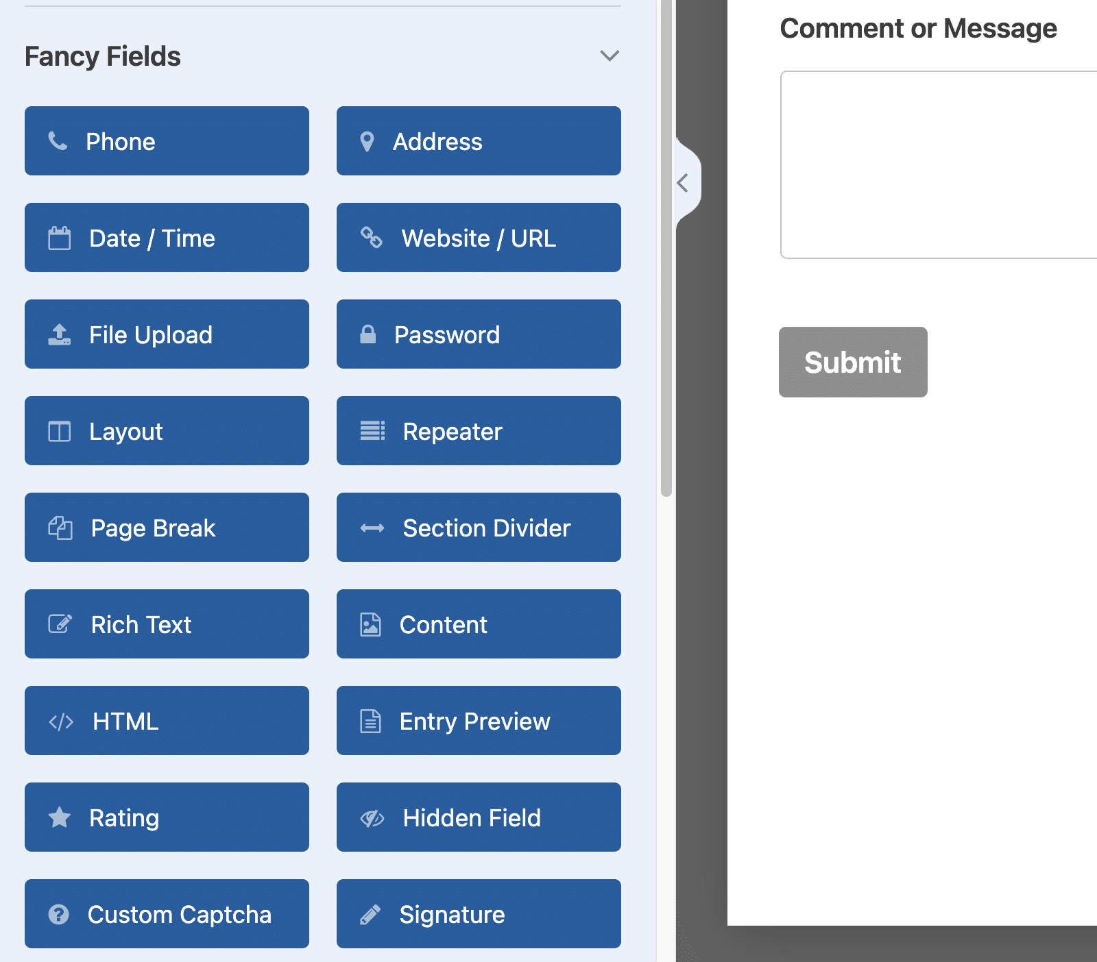 Fancy fields in WPForms