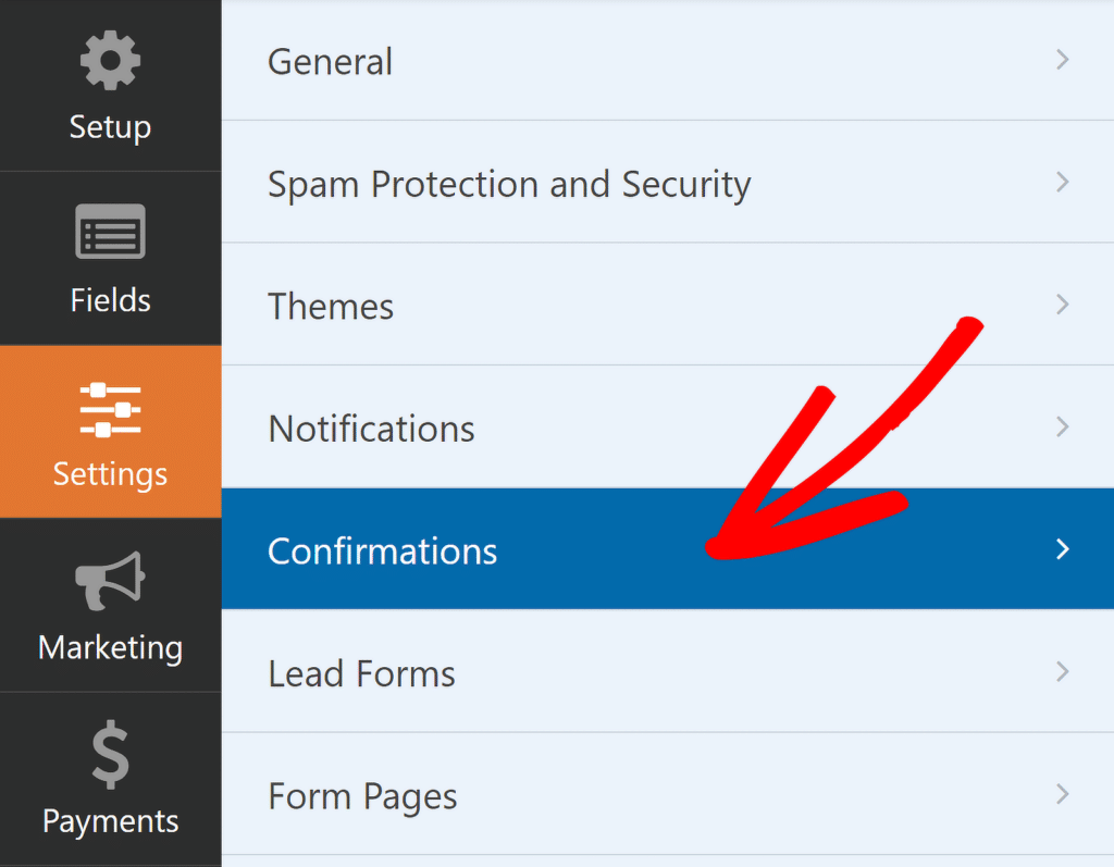 form confirmation