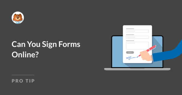 Can you sign forms online
