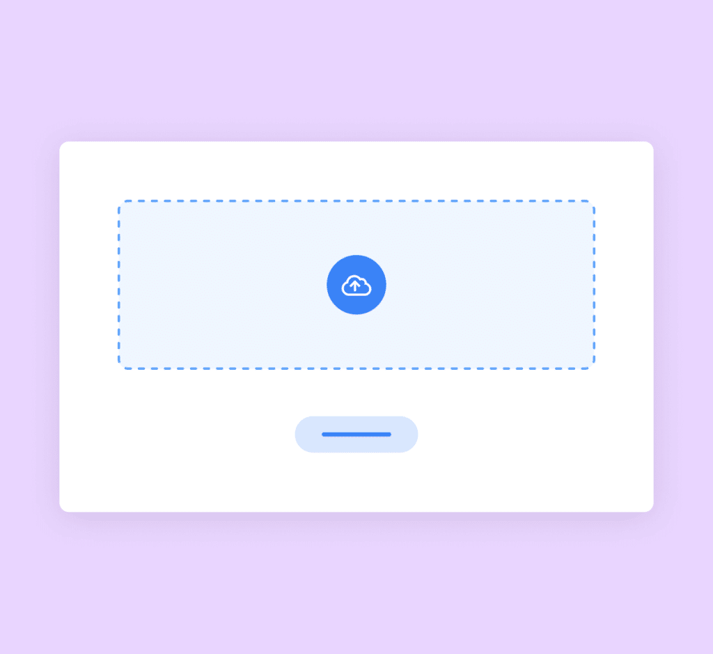 Illustration of a file upload interface on a webpage
