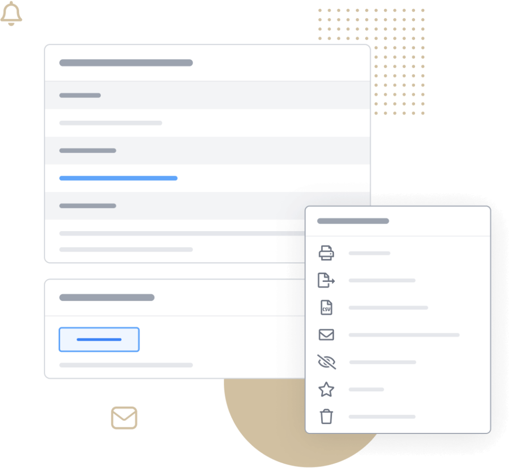 Illustration of entry management system interface elements
