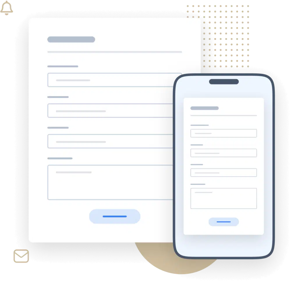 Responsive and Mobile-Friendly Forms Illustration - WPForms Responsive and mobile-friendly forms illustration