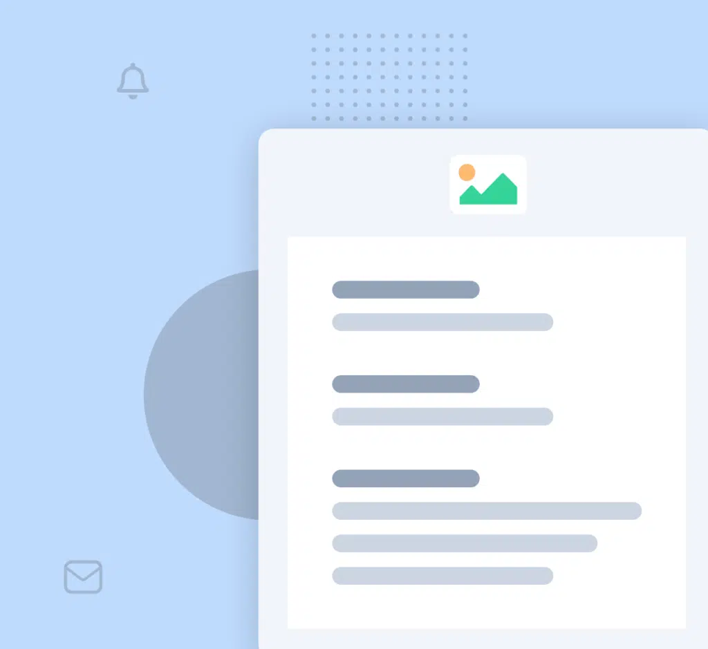 Ilustración de notificaciones instantáneas en una interfaz digital