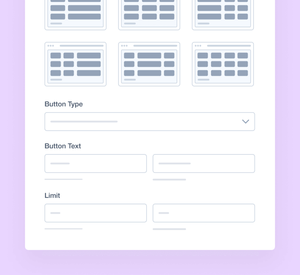 Illustration of advanced customization options for the repeater field