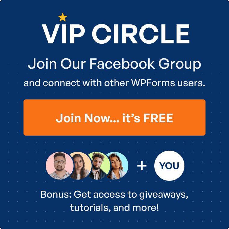 VIP Circle - join our Facebook group