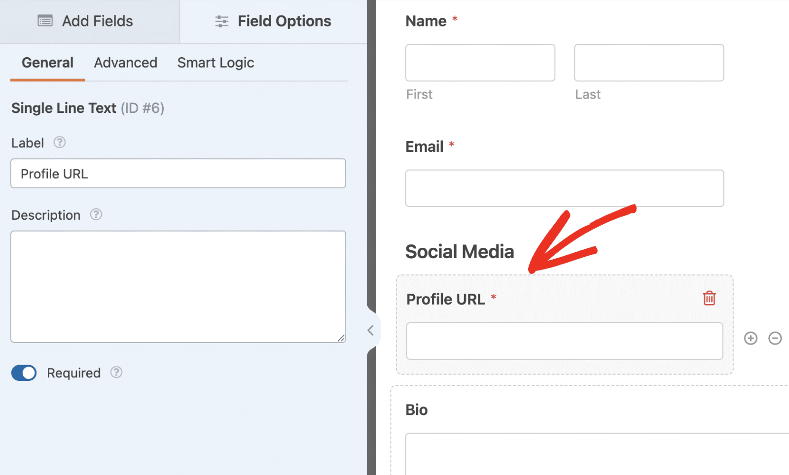 Adding Repeater field to form builder