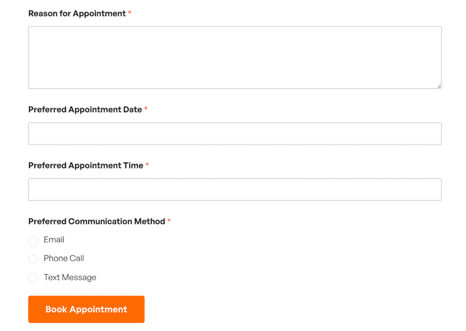 Single Column Forms: Examples and Inspiration