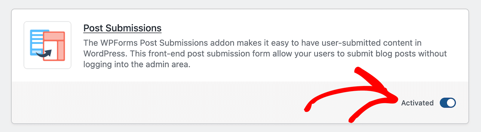 WPForms Post Submissions addon