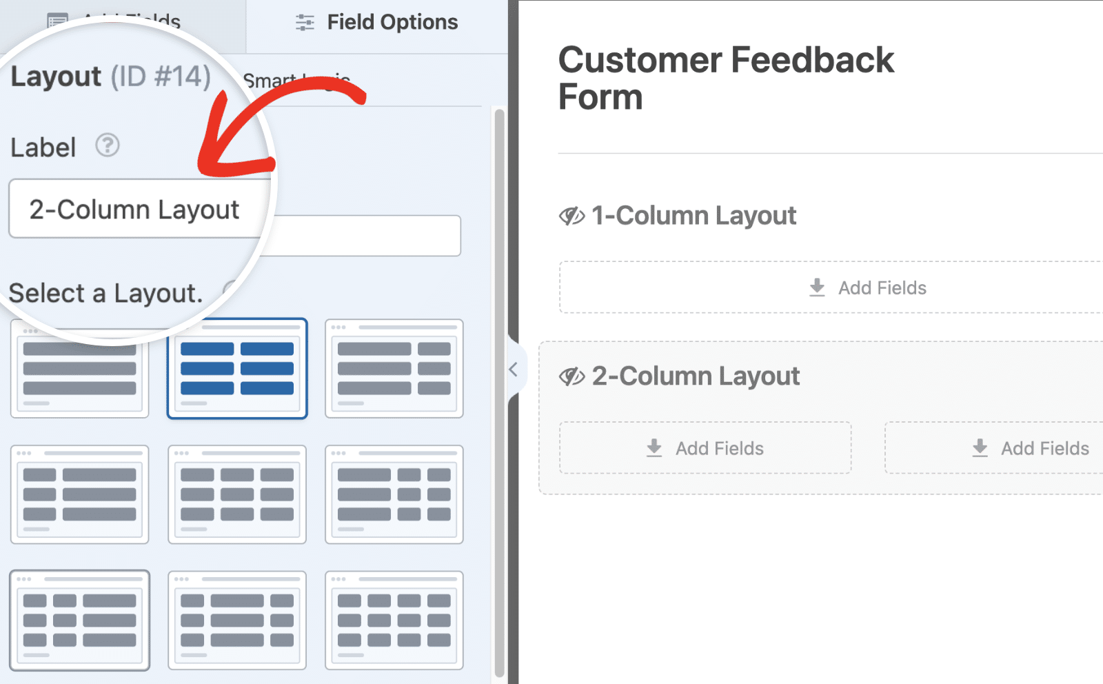 Renaming Layout field