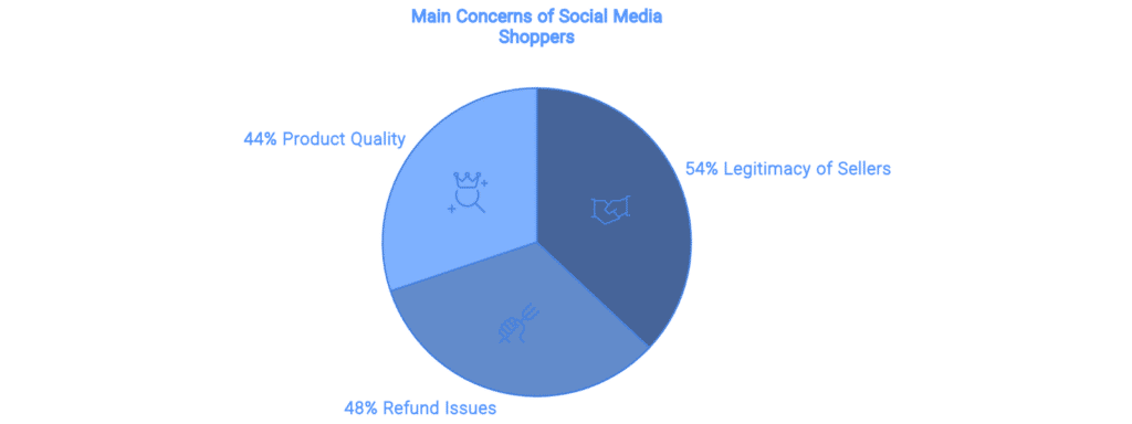 Main concerns of social media shoppers