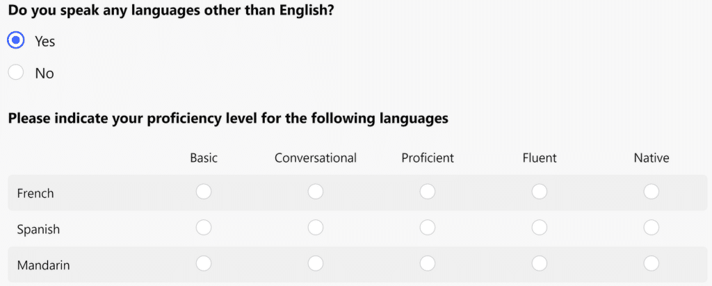 Field appears conditionally