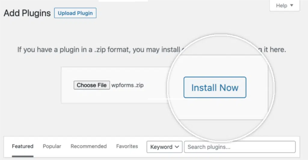 install now