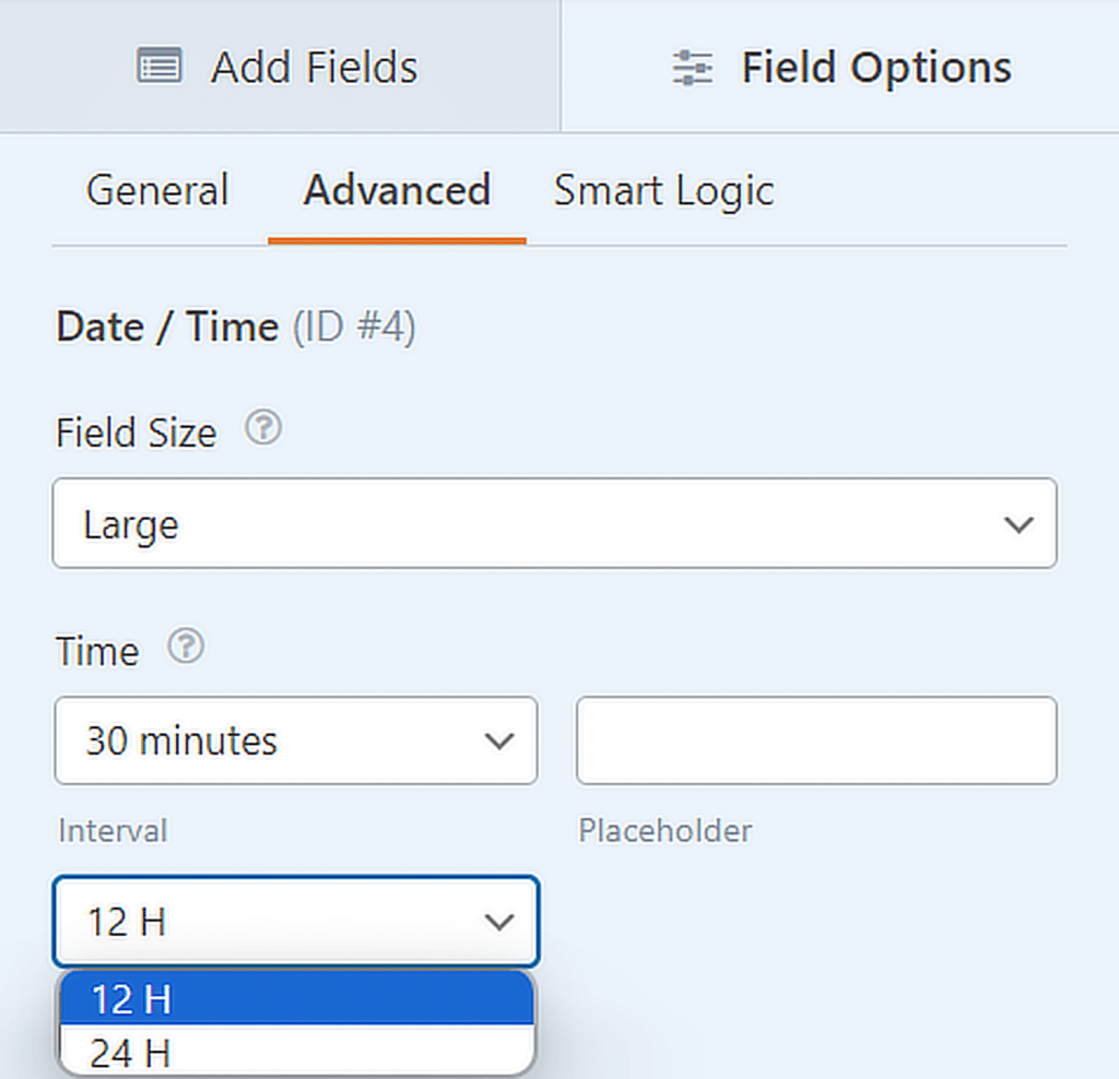 set time format