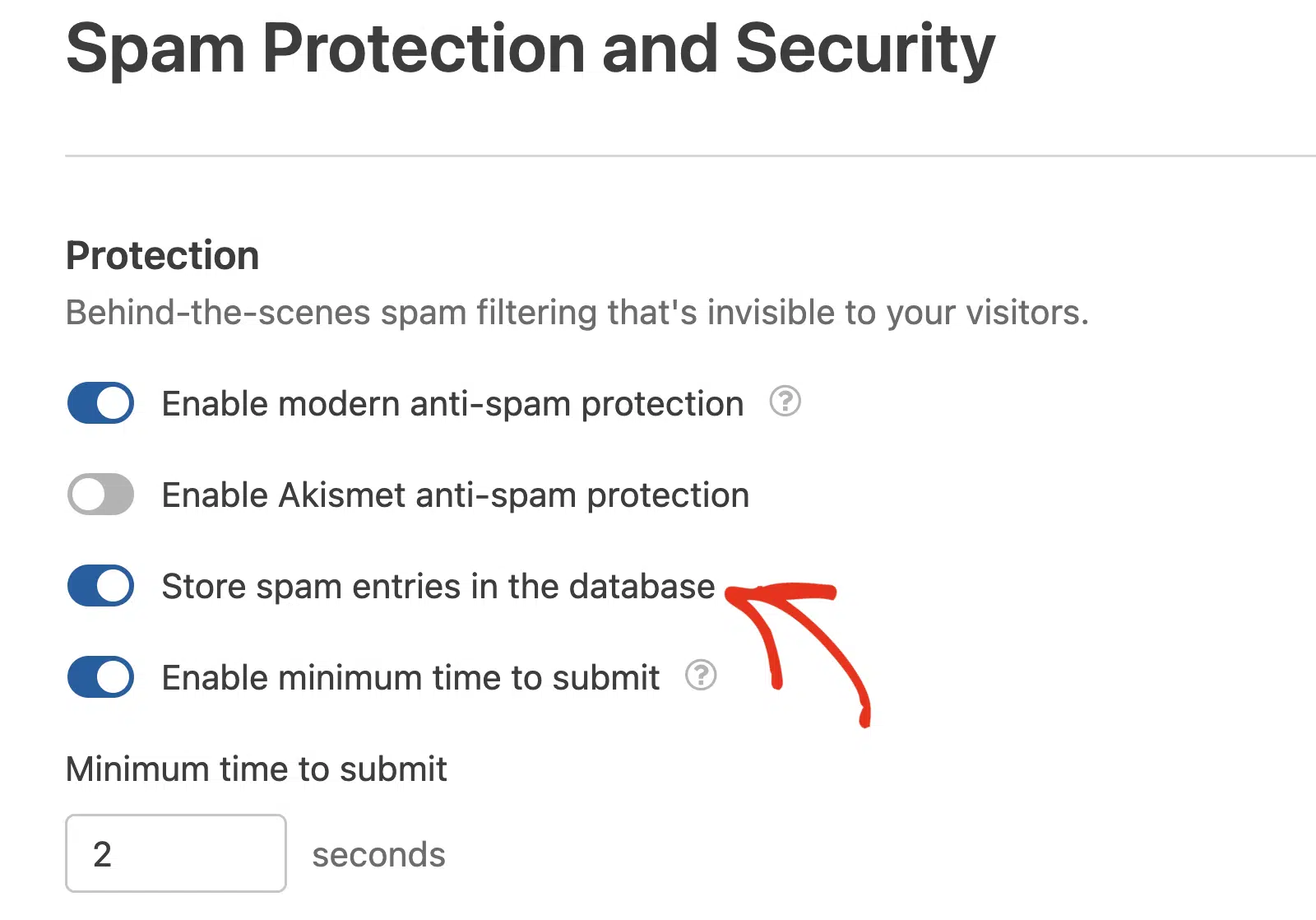 Enregistrer les spams dans la base de données - WPForms enregistrer-les-entrees-spam-dans-la-base-de-donnees
