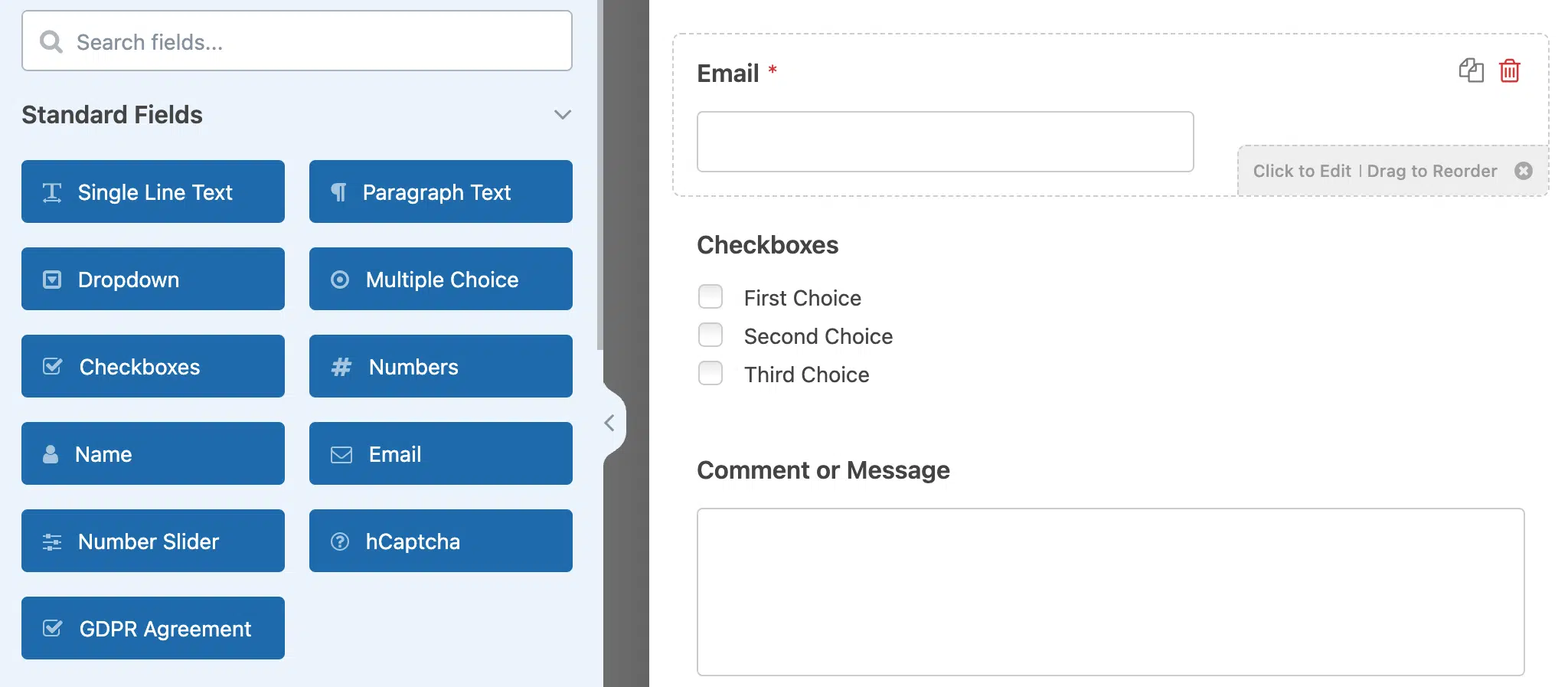 Insert a Checkboxes field.