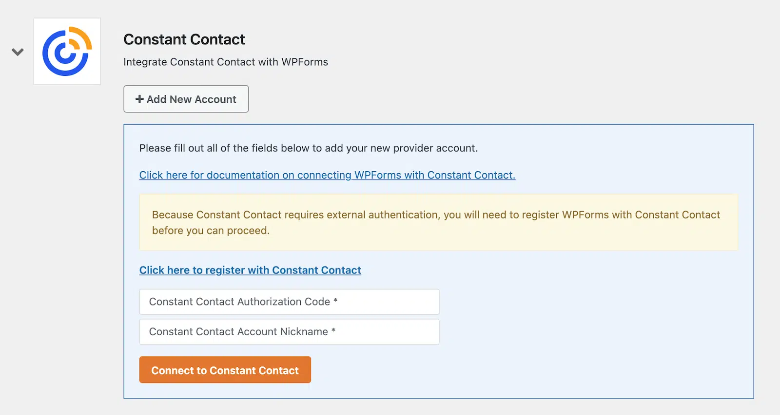 Connect Constant Contact and WordPress using WPForms integration