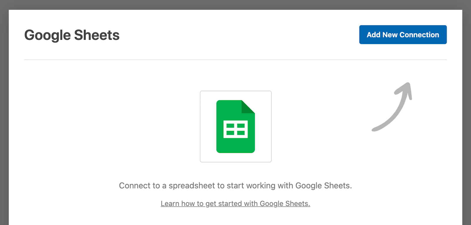 Google Sheets connection