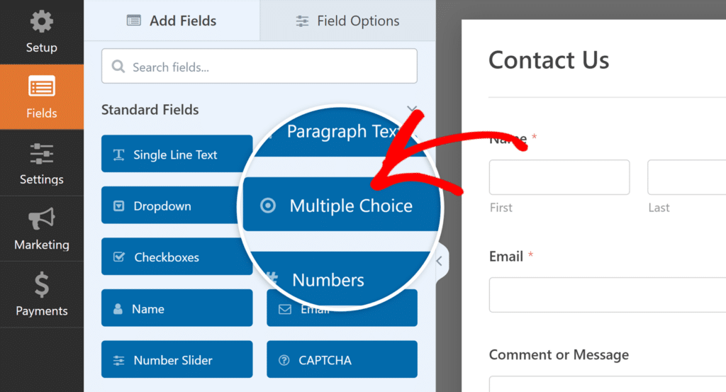 use Multiple Choice field