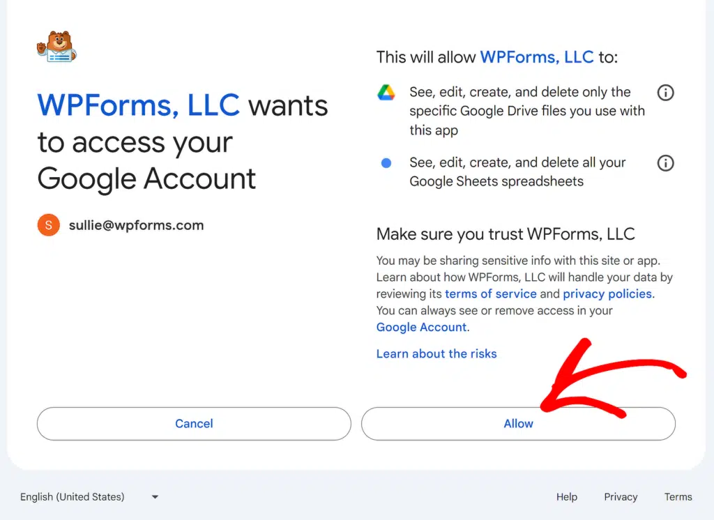 permitir acesso google