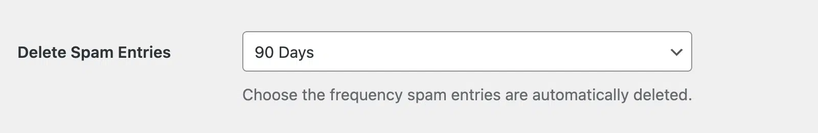 Eliminar entradas de spam