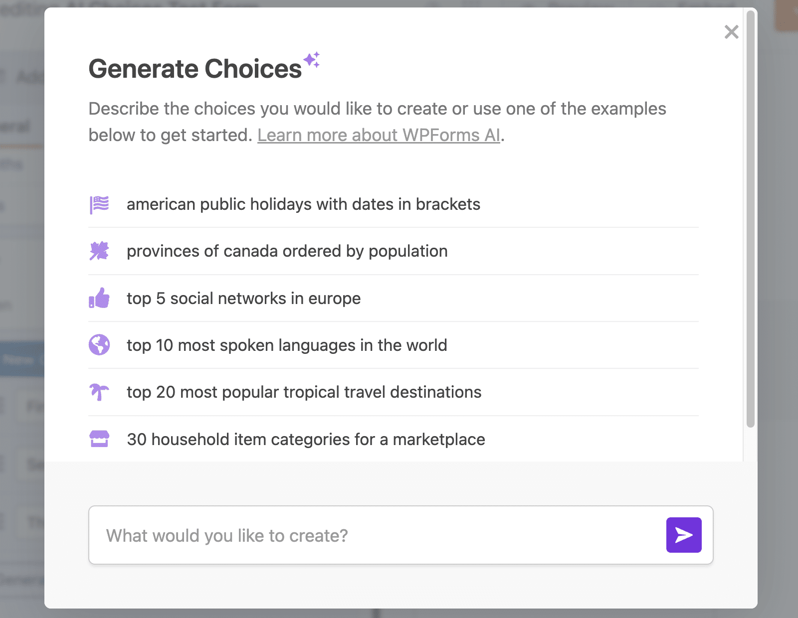 AI Choices overview