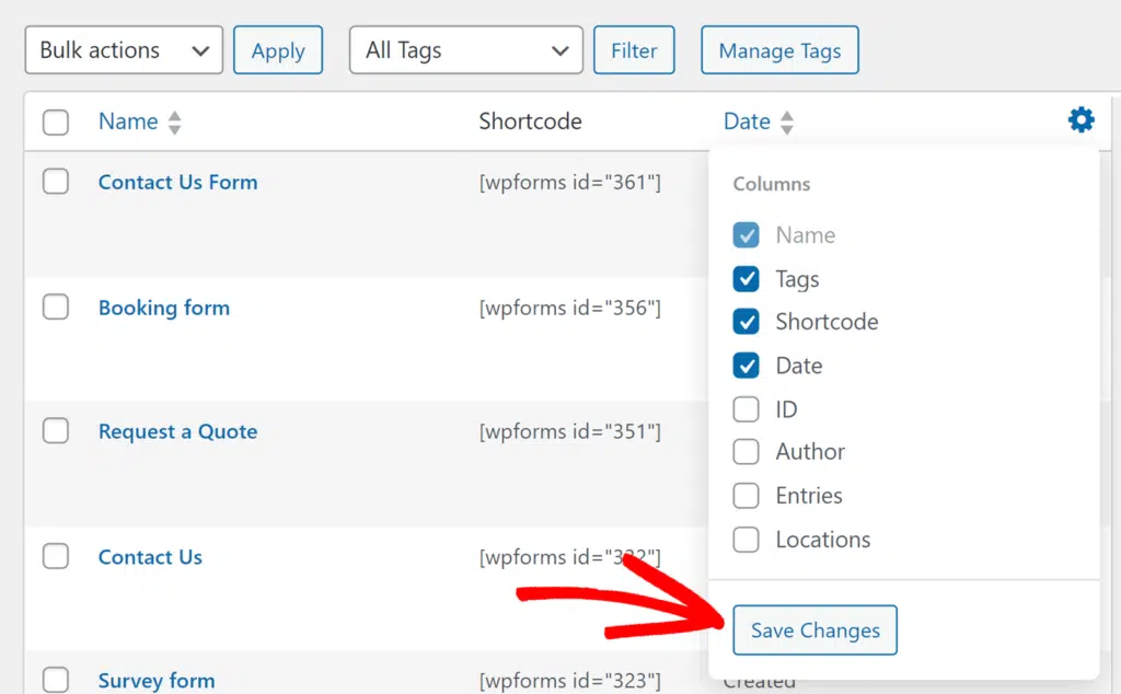 save-changes - WPForms Save Changes button