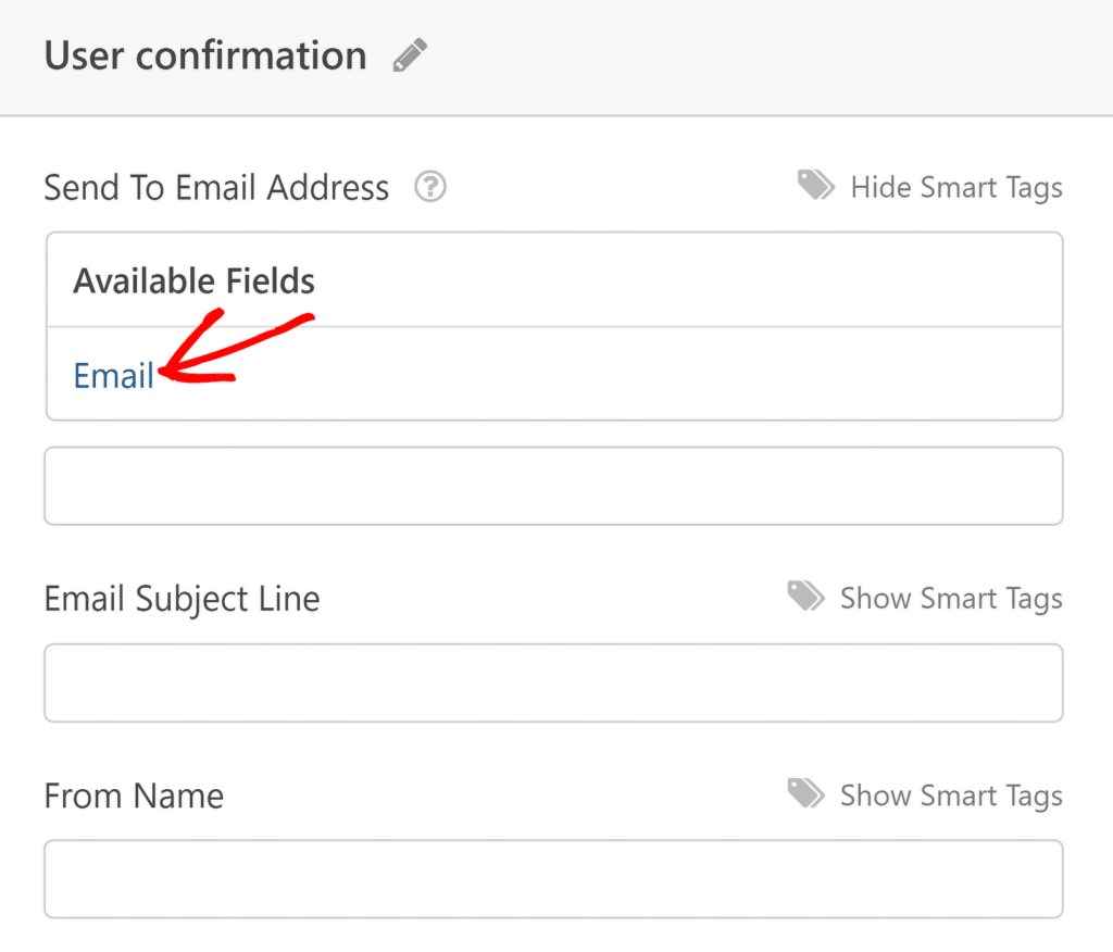 Smart Tag selection