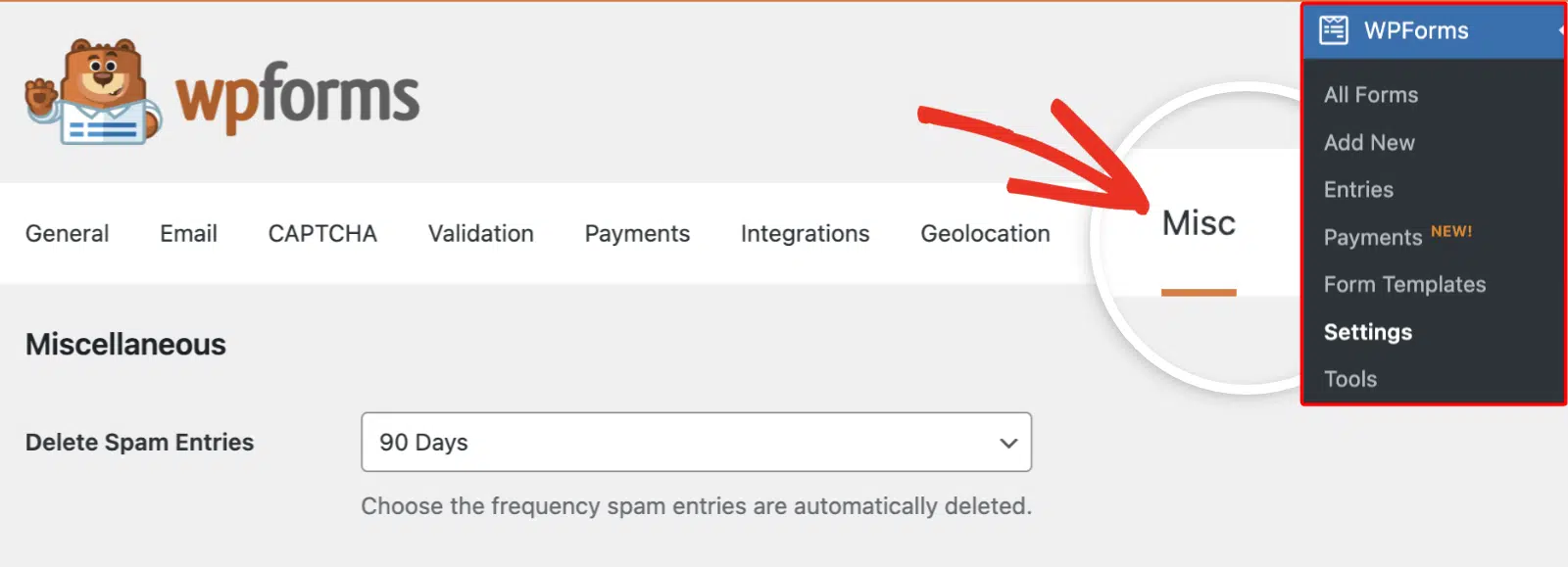 WPForms その他設定