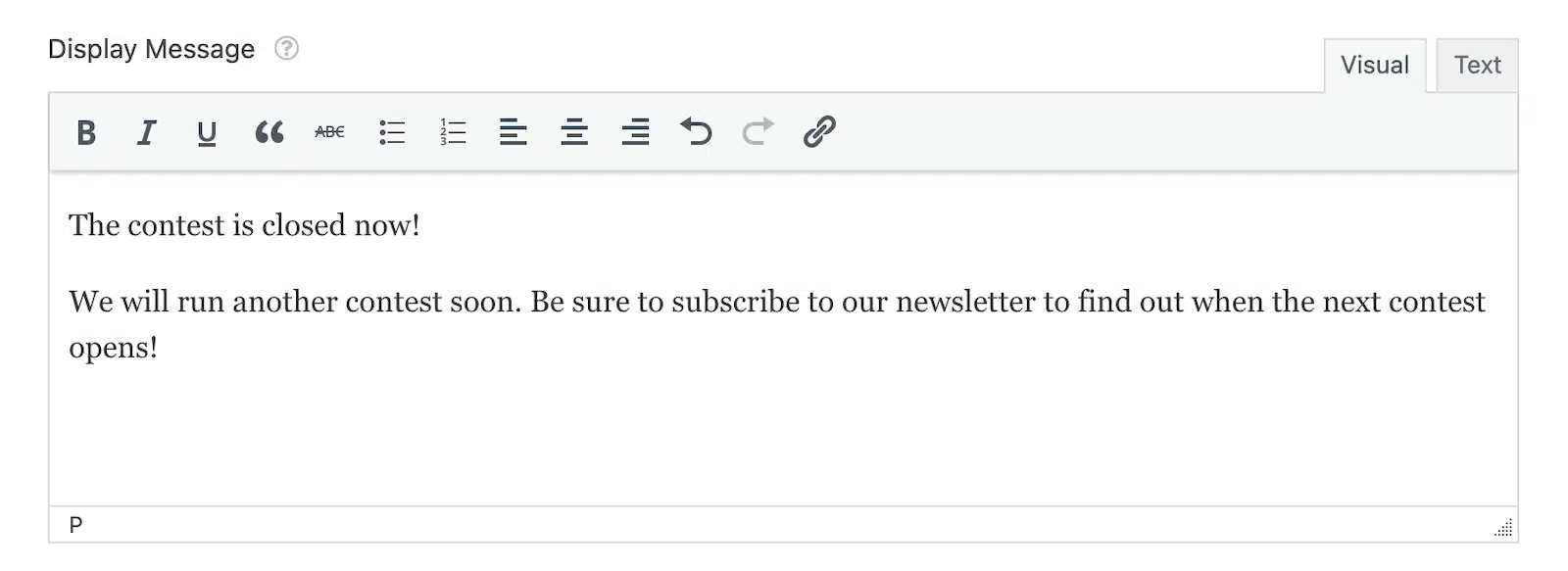 Per-E-Mail-Nachricht - WPForms Schreiben Sie eine Nachricht, die angezeigt wird, sobald das Eintragslimit erreicht ist.