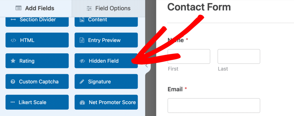 WPForms Hidden field