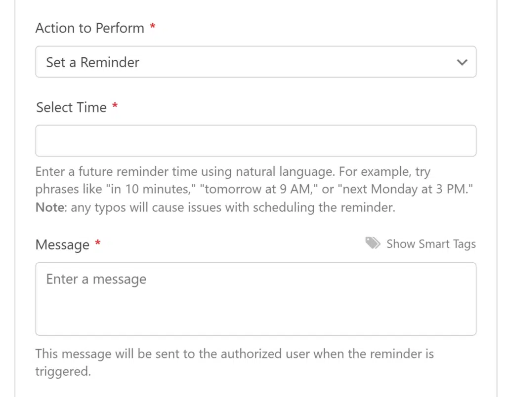 Set a Reminder in Slack - WPForms Set a reminder slack