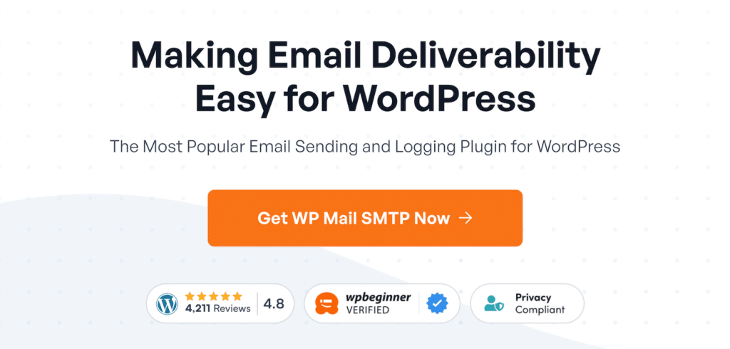 WP Mail SMTP homepage