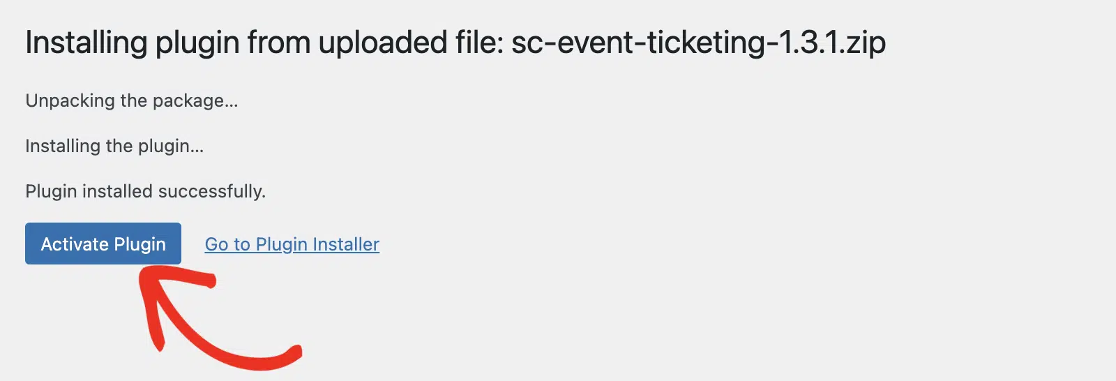 Event-Ticketing-Plugin aktivieren