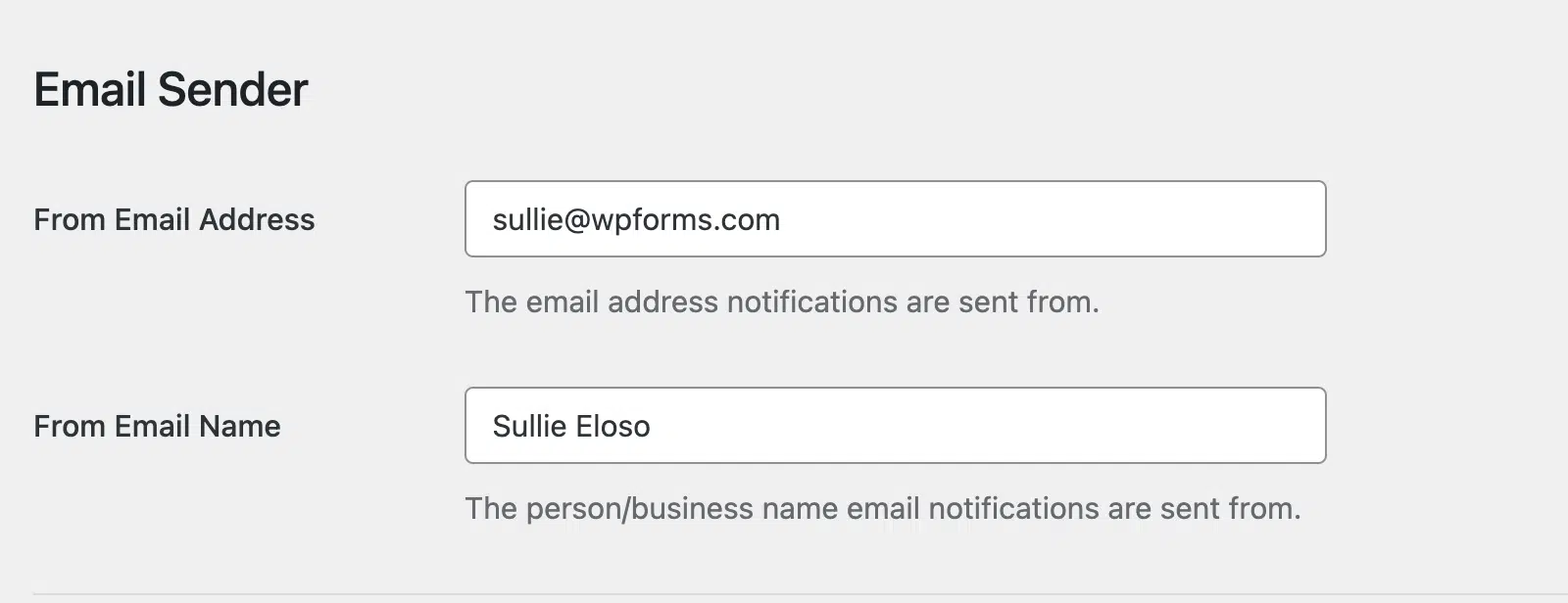 Details zum E-Mail-Absender aktualisieren