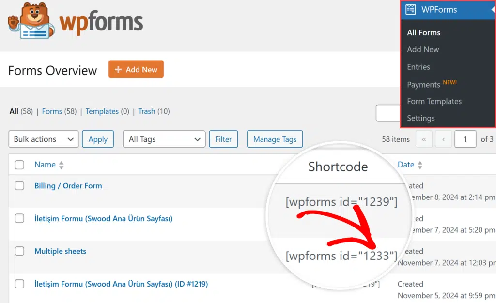 form-id-wpforms - WPForms Encontrar o ID do formulário