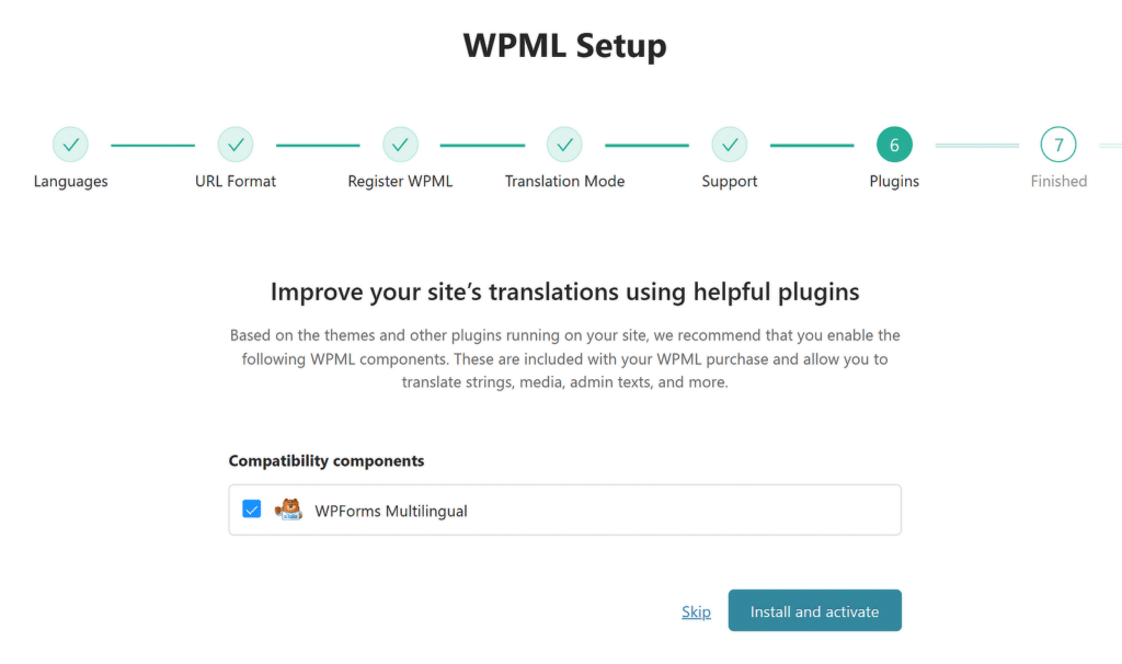 install wpforms multilingual