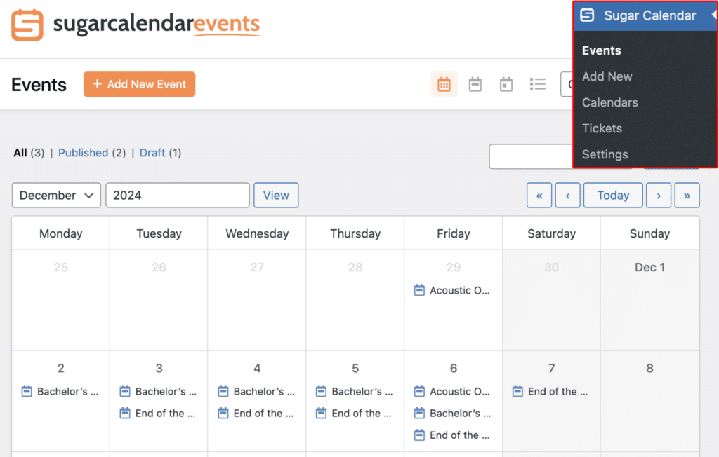 viewing-events-overview - WPForms visão geral dos eventos