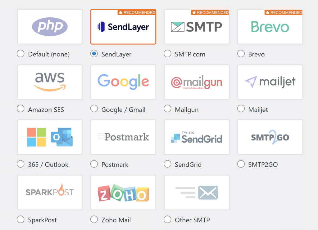 programmi di posta SMTP per WordPress