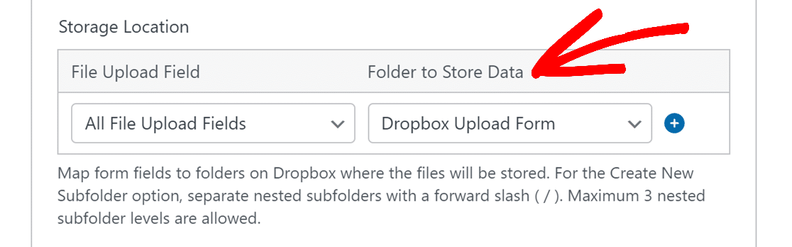 Complemento de Dropbox - WPForms