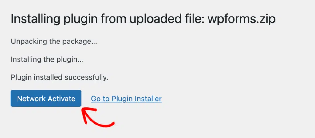 Activation réseau pour WPForms