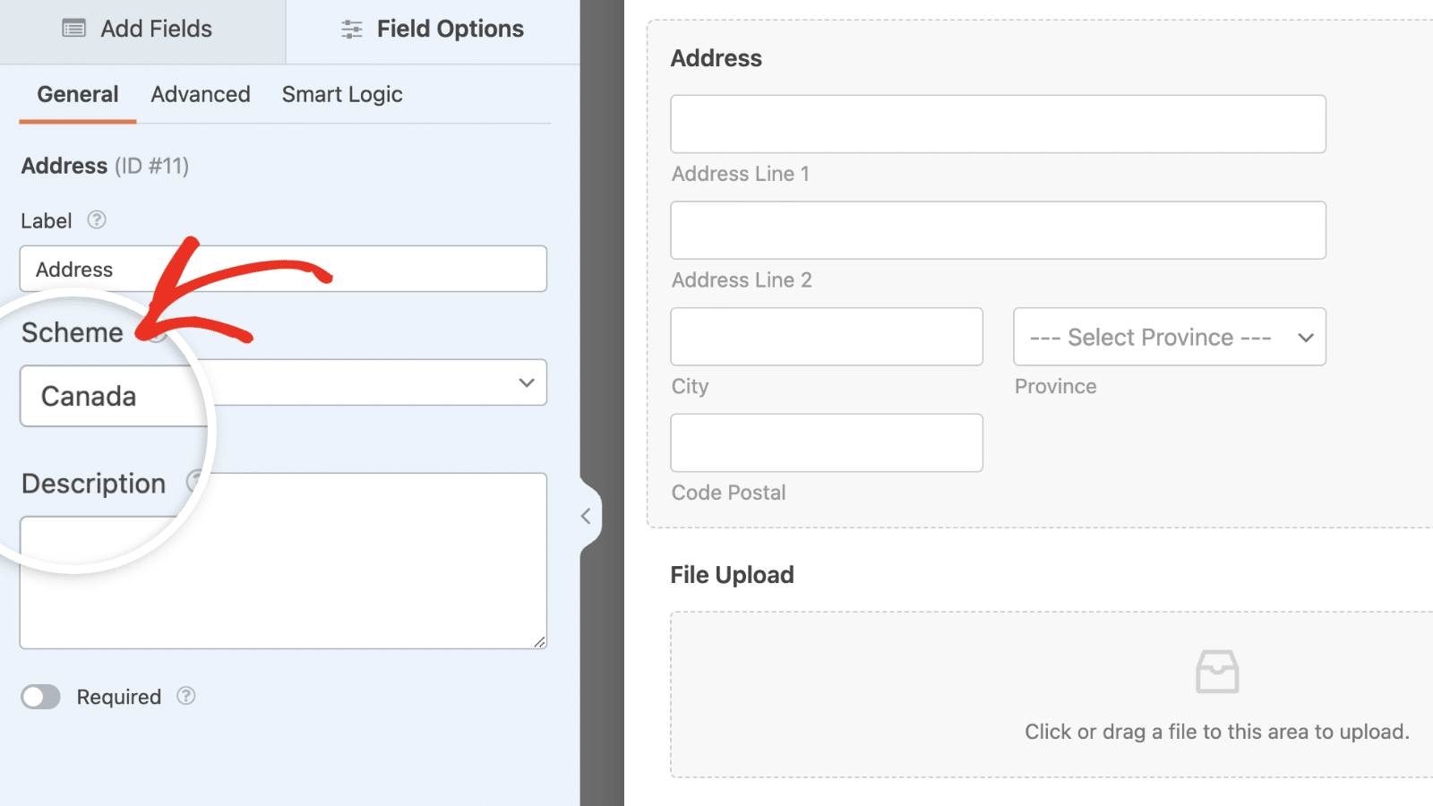 Selecting your address scheme