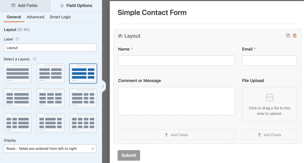 Form-Layouts - WPForms form layouts