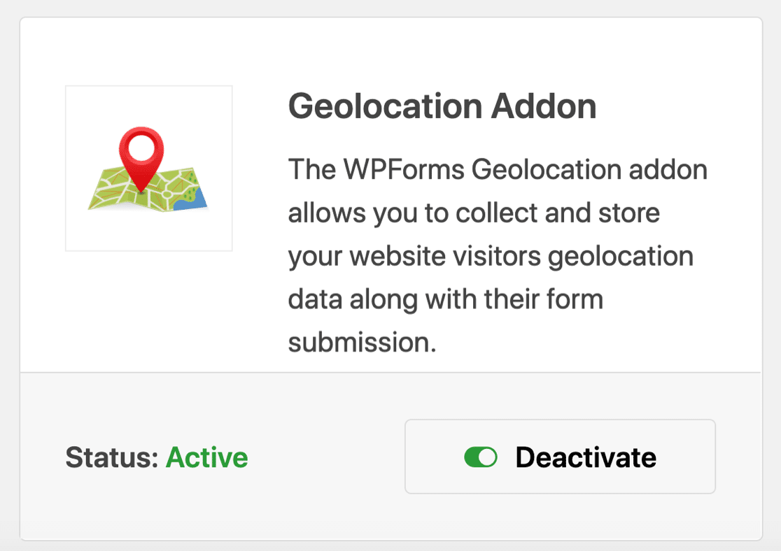 WPForms geolocation addon