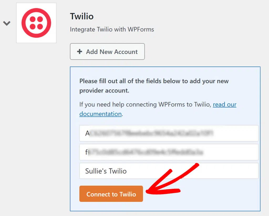 Connecter WPForms à Twilio