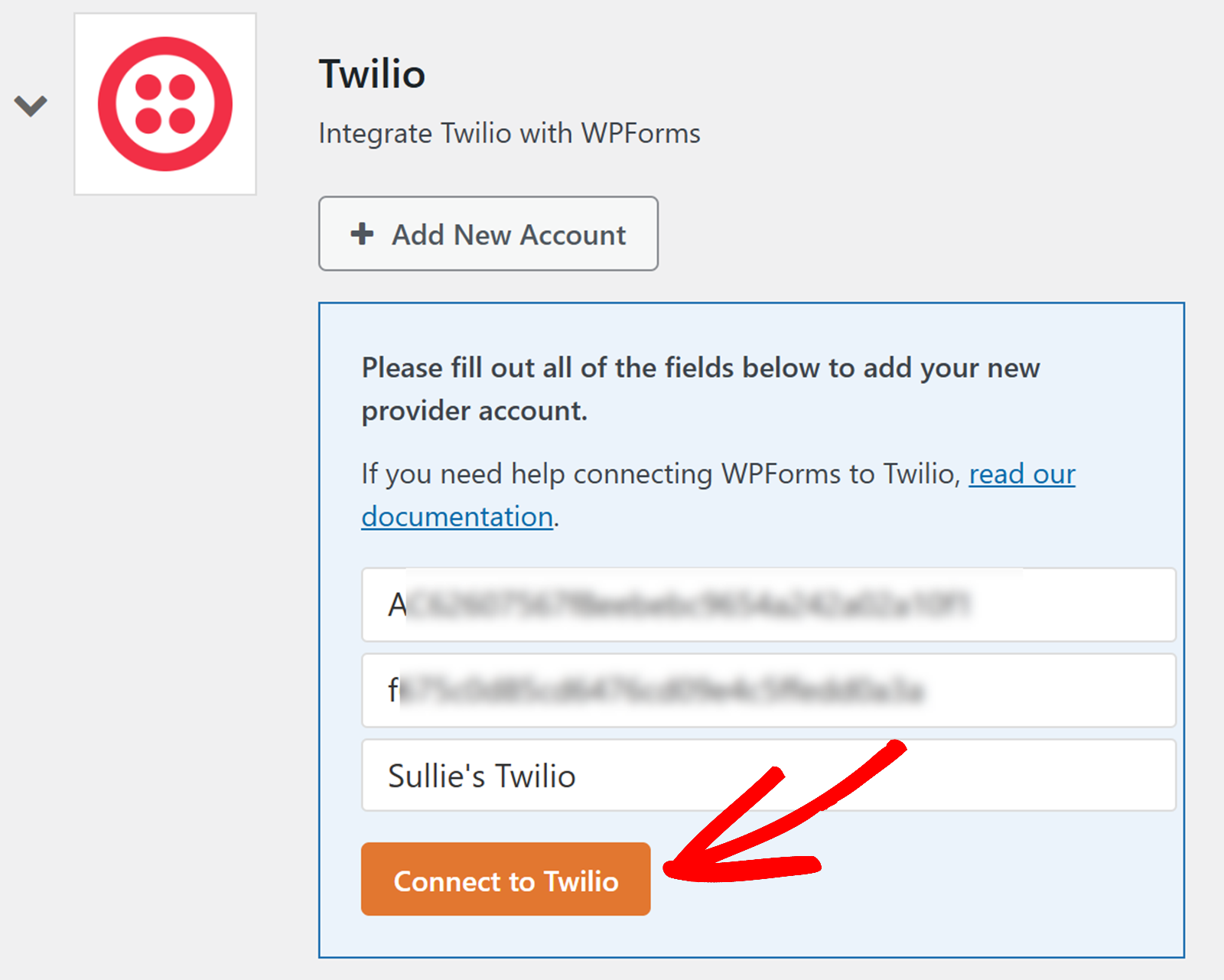 Connect WPForms to Twilio