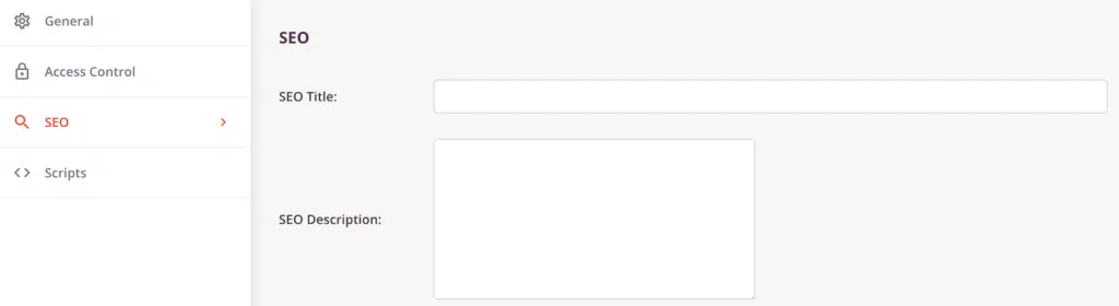 SEO settings in SeedProd