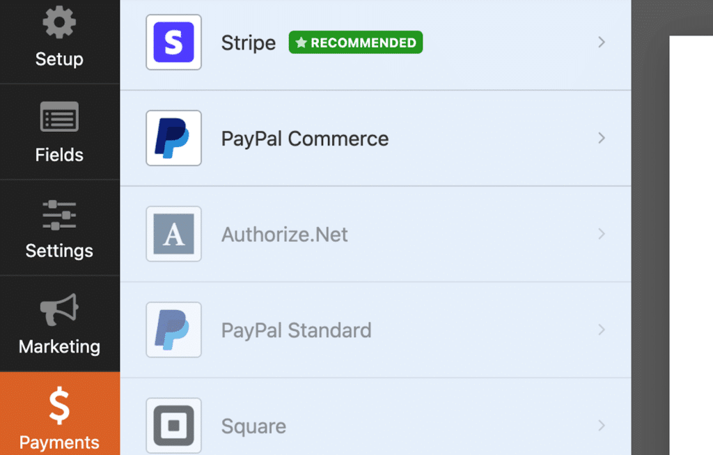 Payment-Options - WPForms