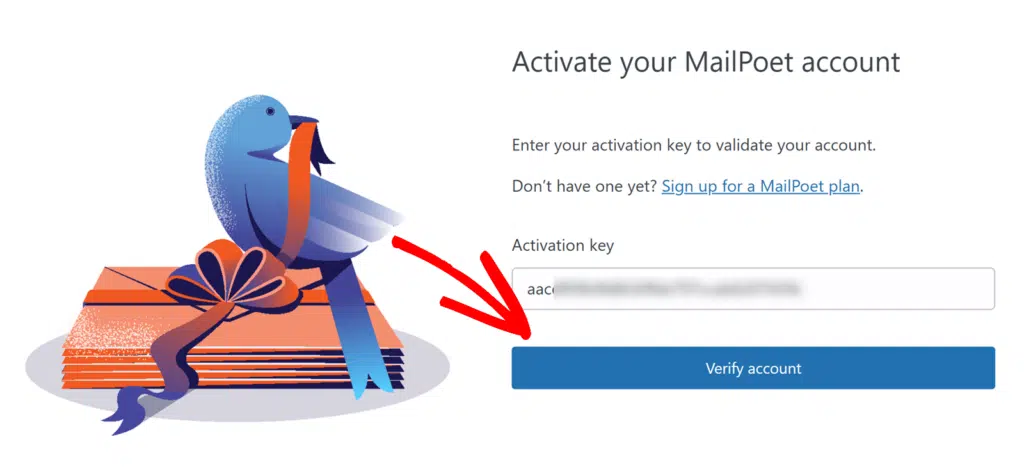 activate-mailpoet - WPForms Paste MailPoet Activation key and click Verify account