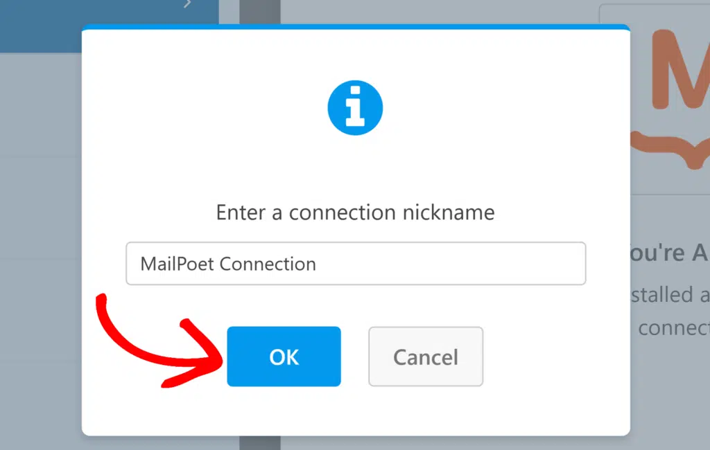 mailpoet-connection-nickname-1 - WPForms Enter Connection nickname
